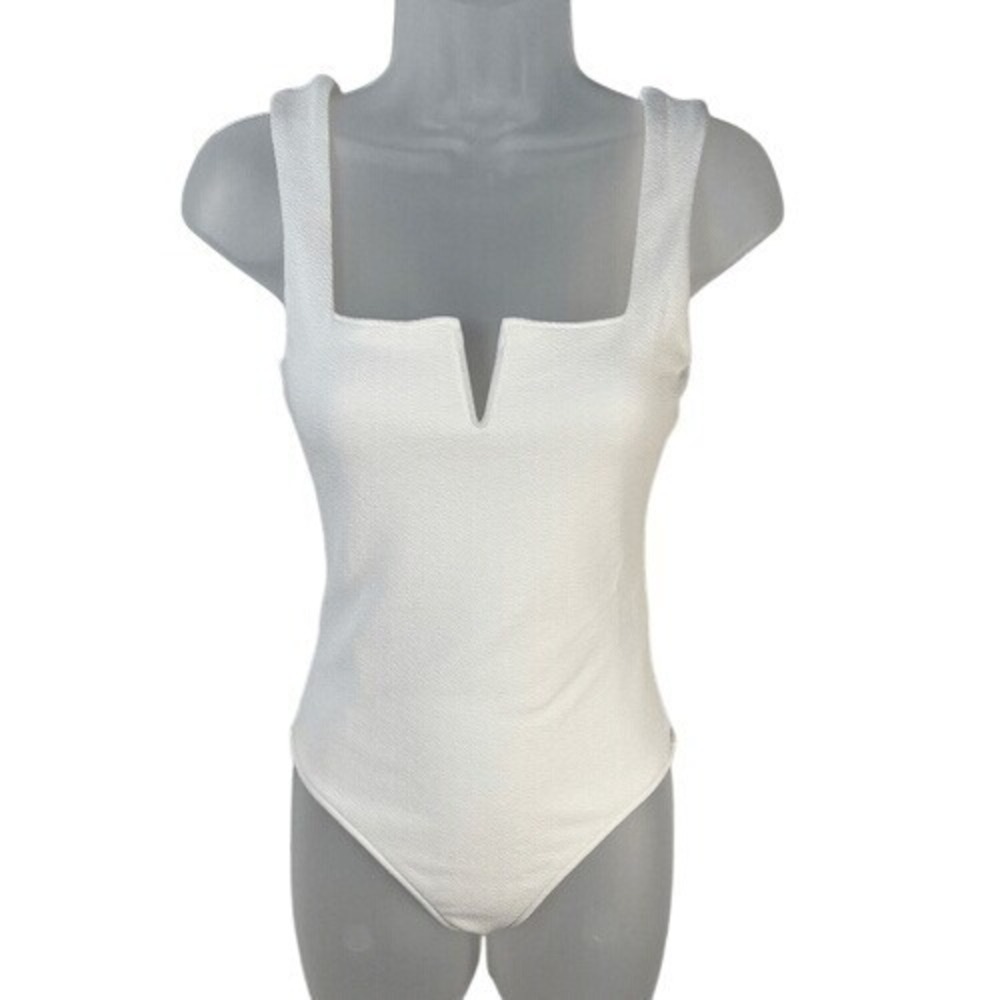 Show Me Your Mumu Arlo Bodysuit XS White